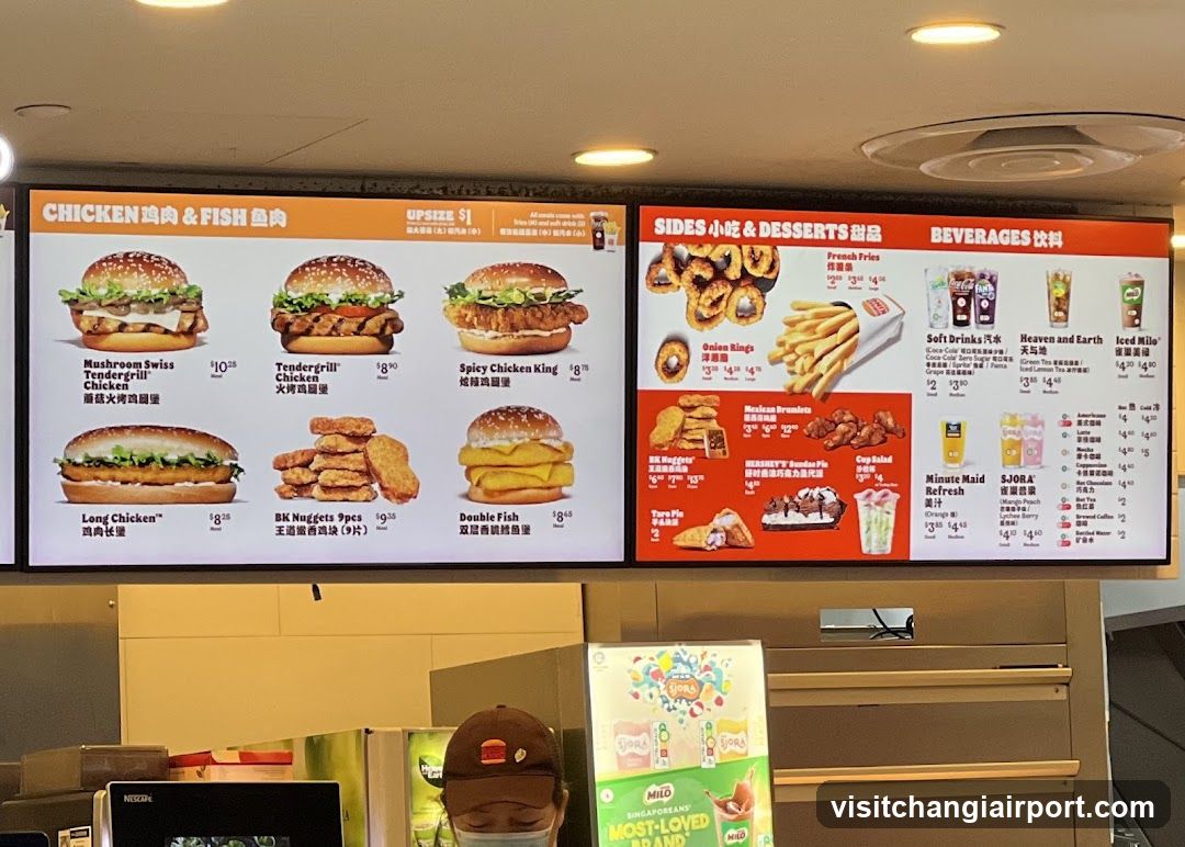 Fast Food Menu Board