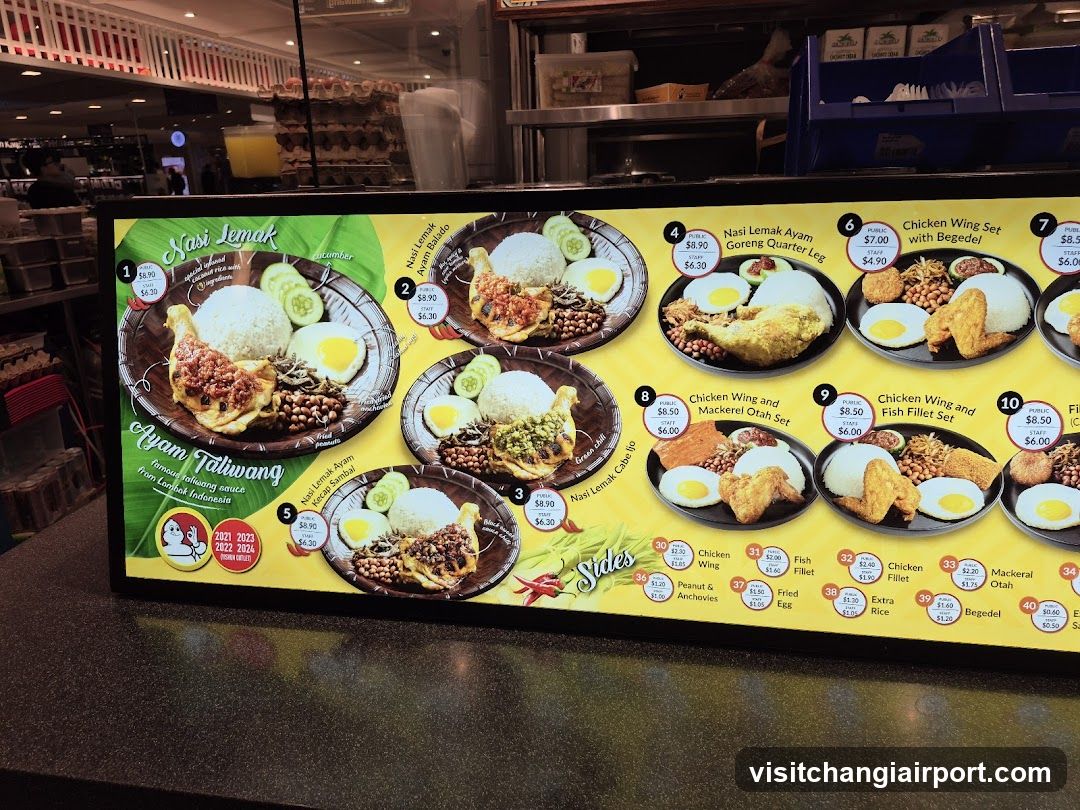Nasi Lemak Menu Board