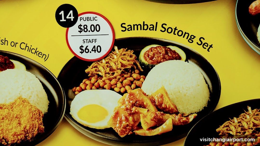 Sambal Sotong Set Menu Display