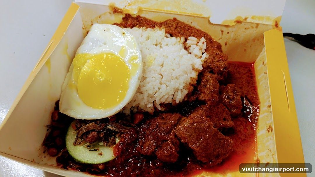 Nasi Lemak in Takeout Box