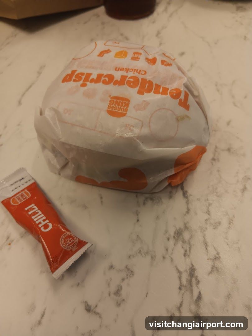 Burger and Chilli Sauce Packet