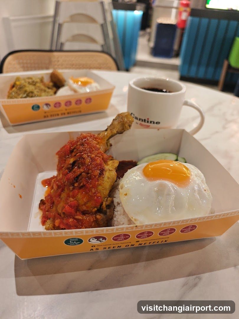 Food Tray with Fried Egg and Chicken