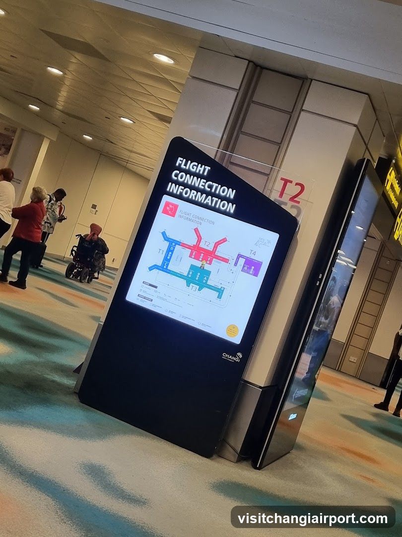 Flight Connection Information Display
