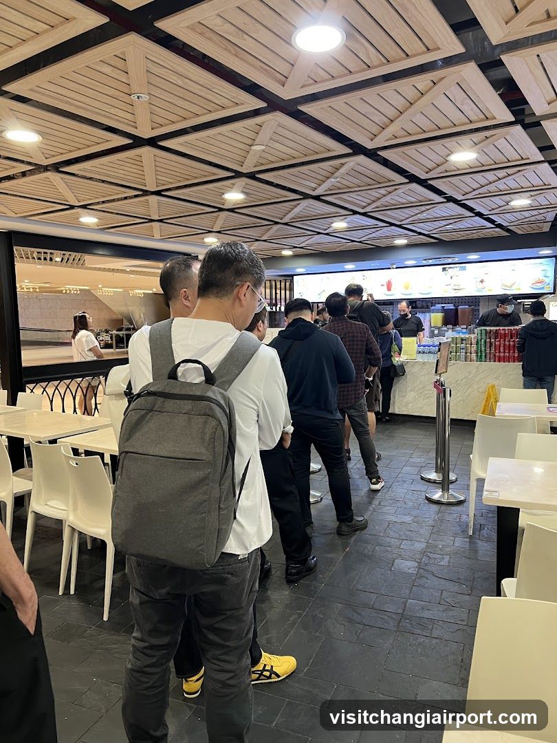 Crowded Food Court Interior