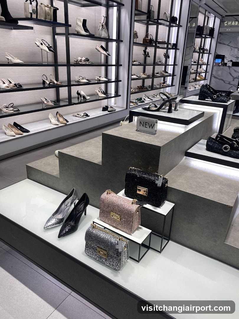 Luxury Shoe and Handbag Store Interior