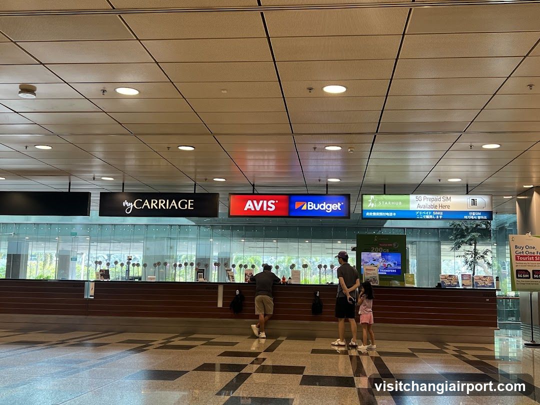 Airport Car Rental Desk Area