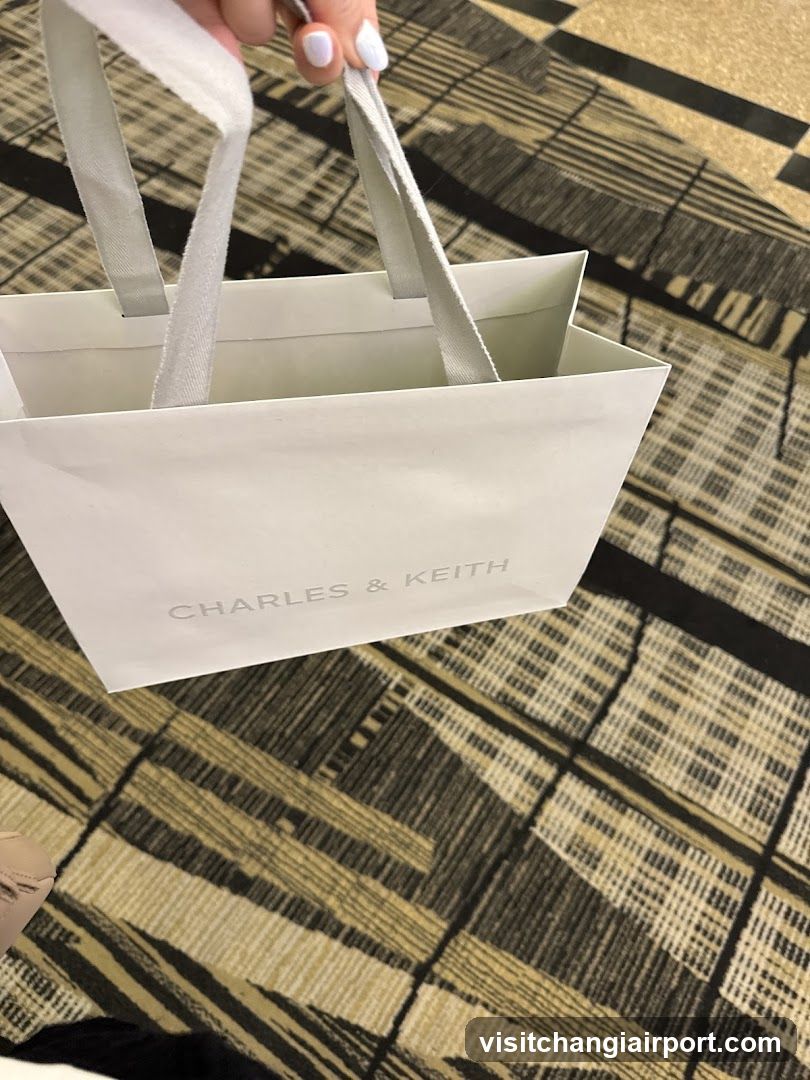 Shopping Bag on Patterned Carpet