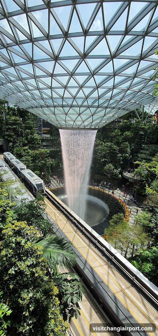 The Cloud Forest at Jewel Changi Airport