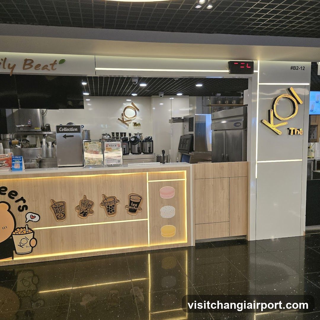 Bubble Tea Shop Interior View