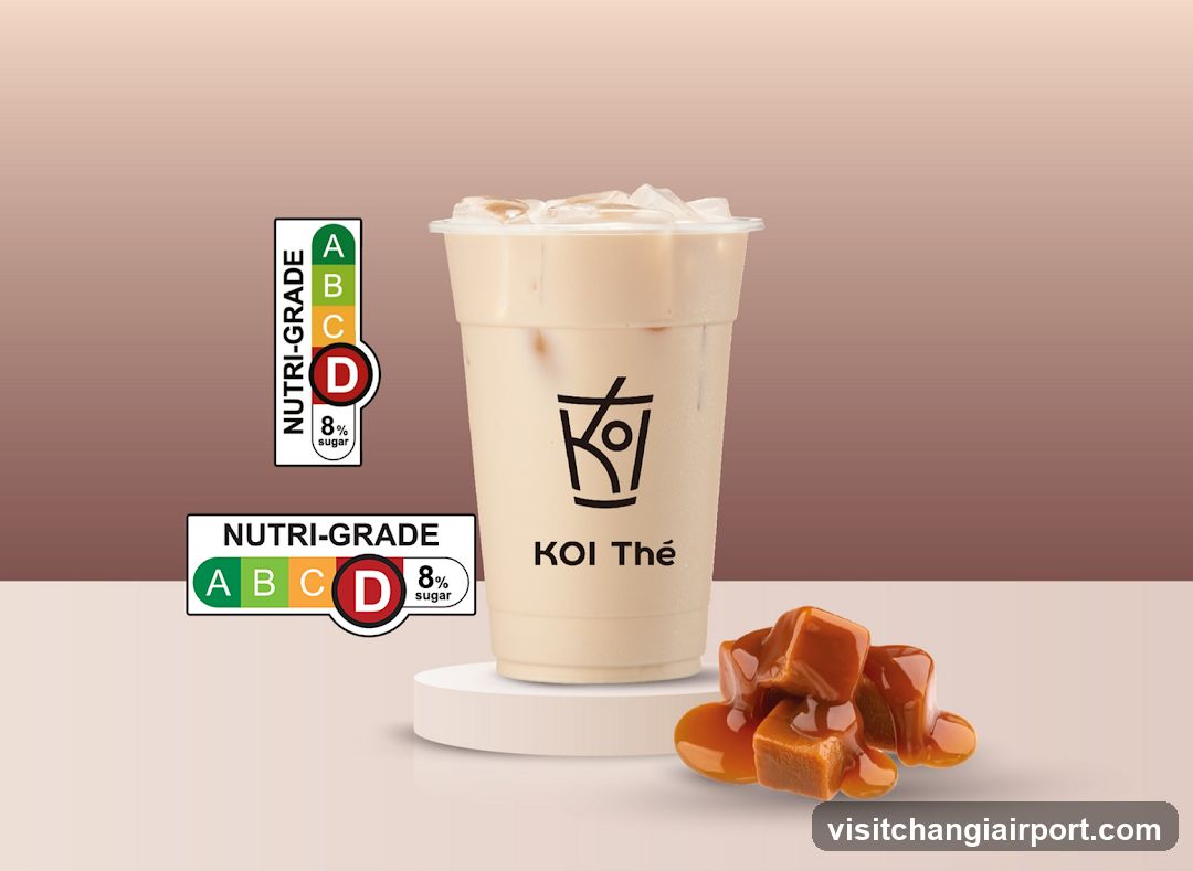 Koi Thé Iced Latte with Caramel