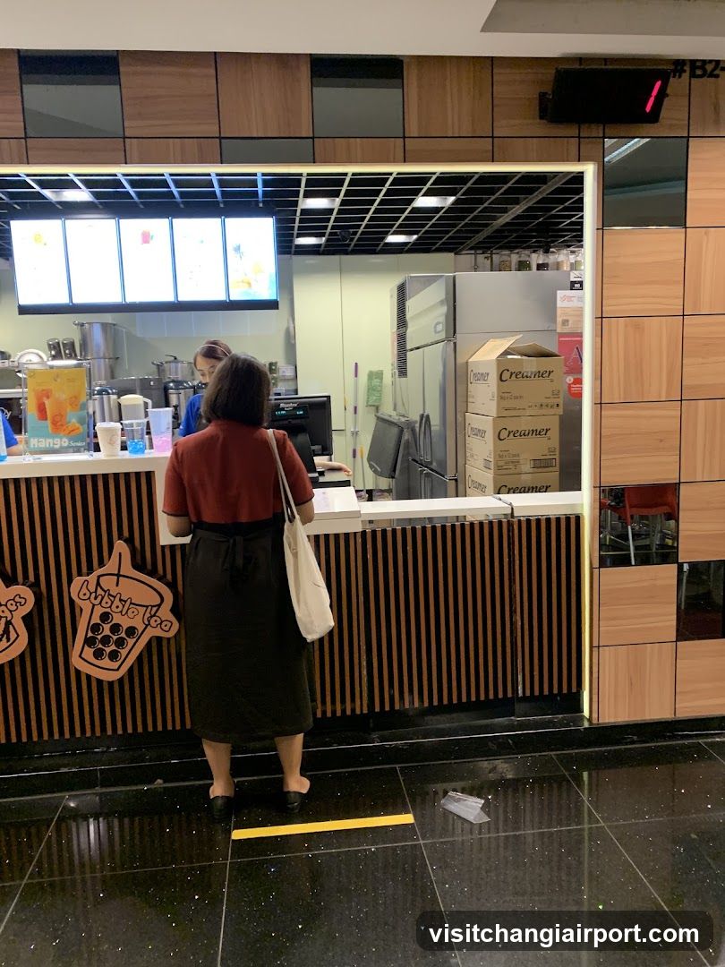 Bubble Tea Shop Interior View