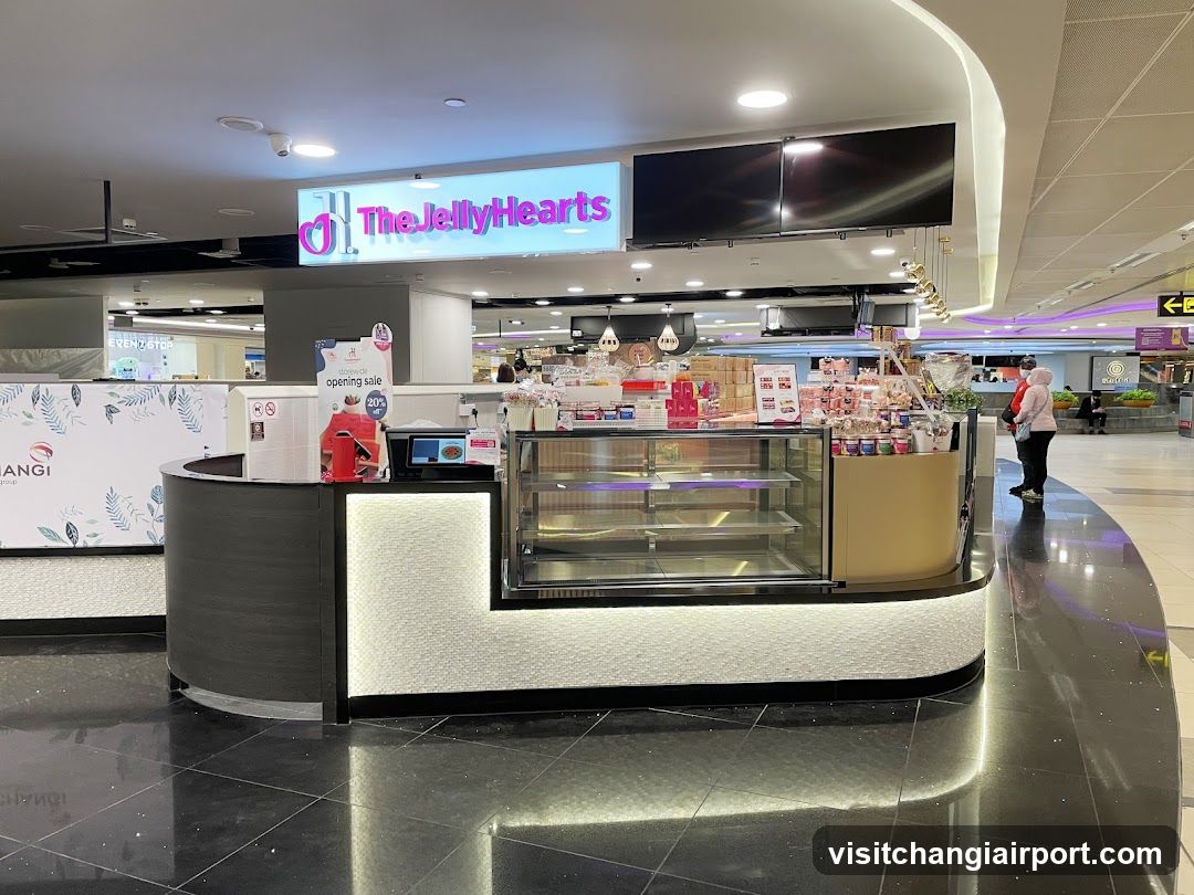 The Jelly Hearts kiosk