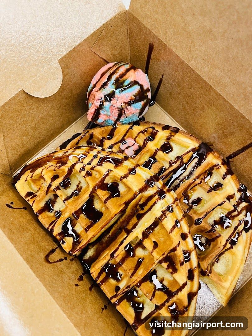 Waffle with Ice Cream