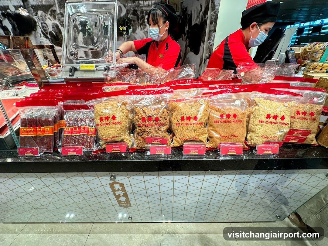 Bee Cheng Hiang Snack Display