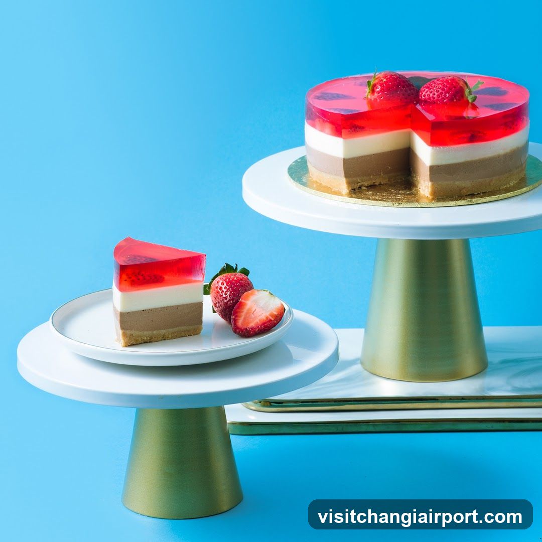 Strawberry Layered Cake Display