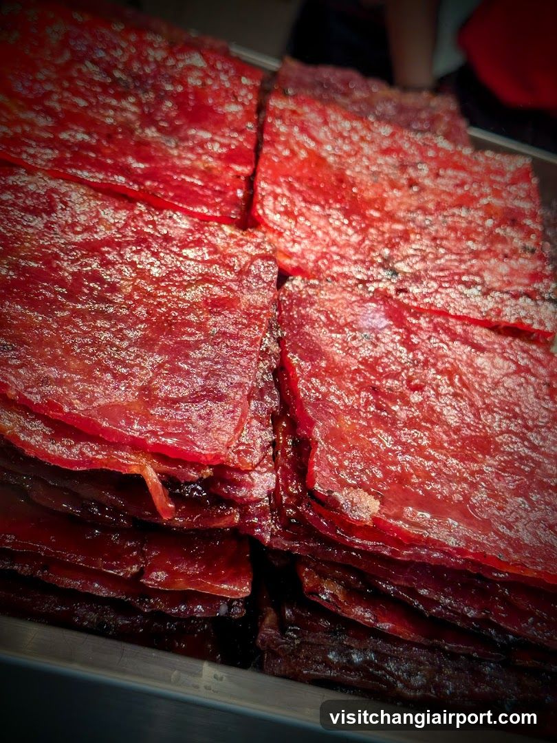 Dried Meat Slices Display