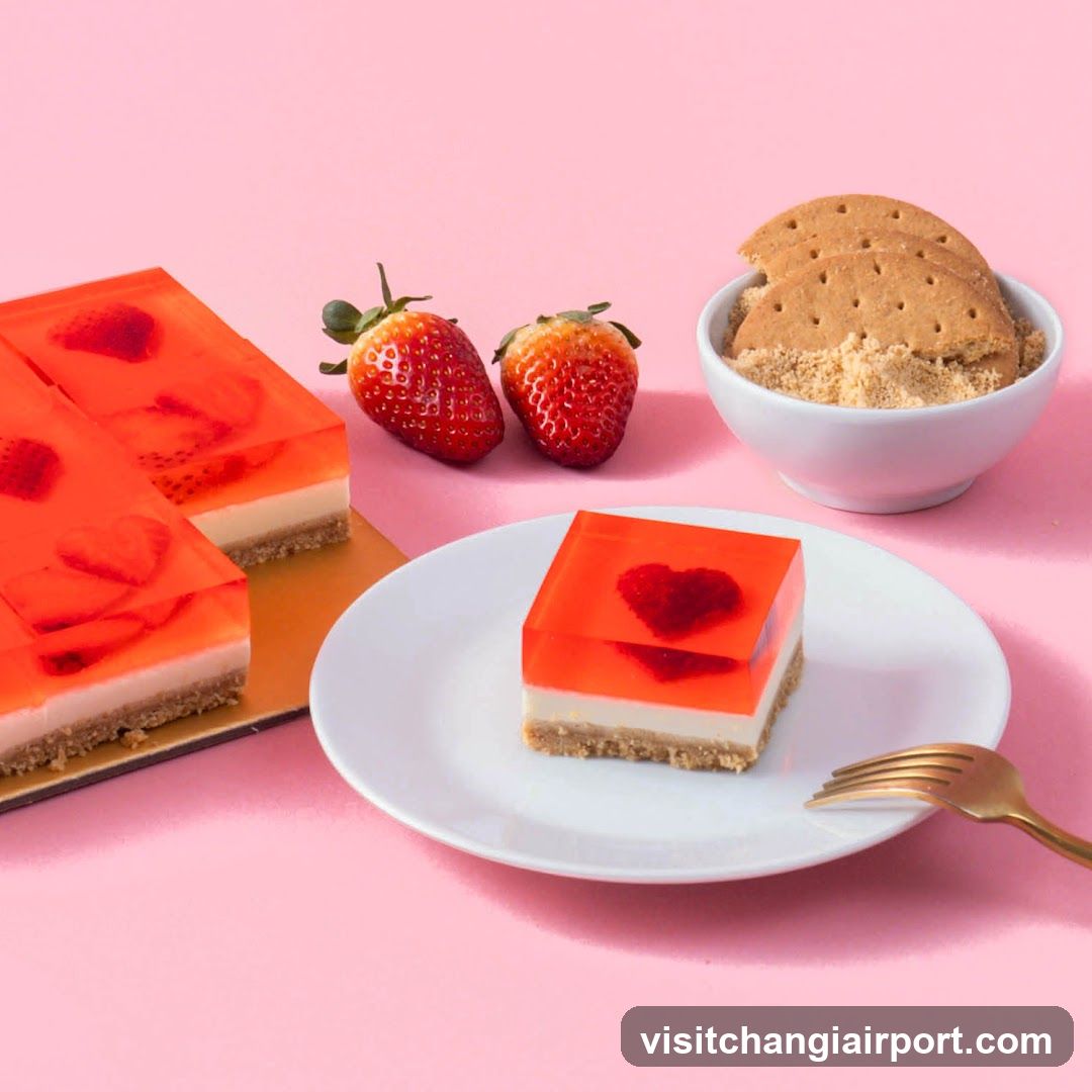 Strawberry Jello Dessert Display