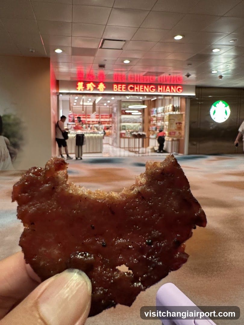 BEE CHENG HIANG Storefront with Food Item in Foreground