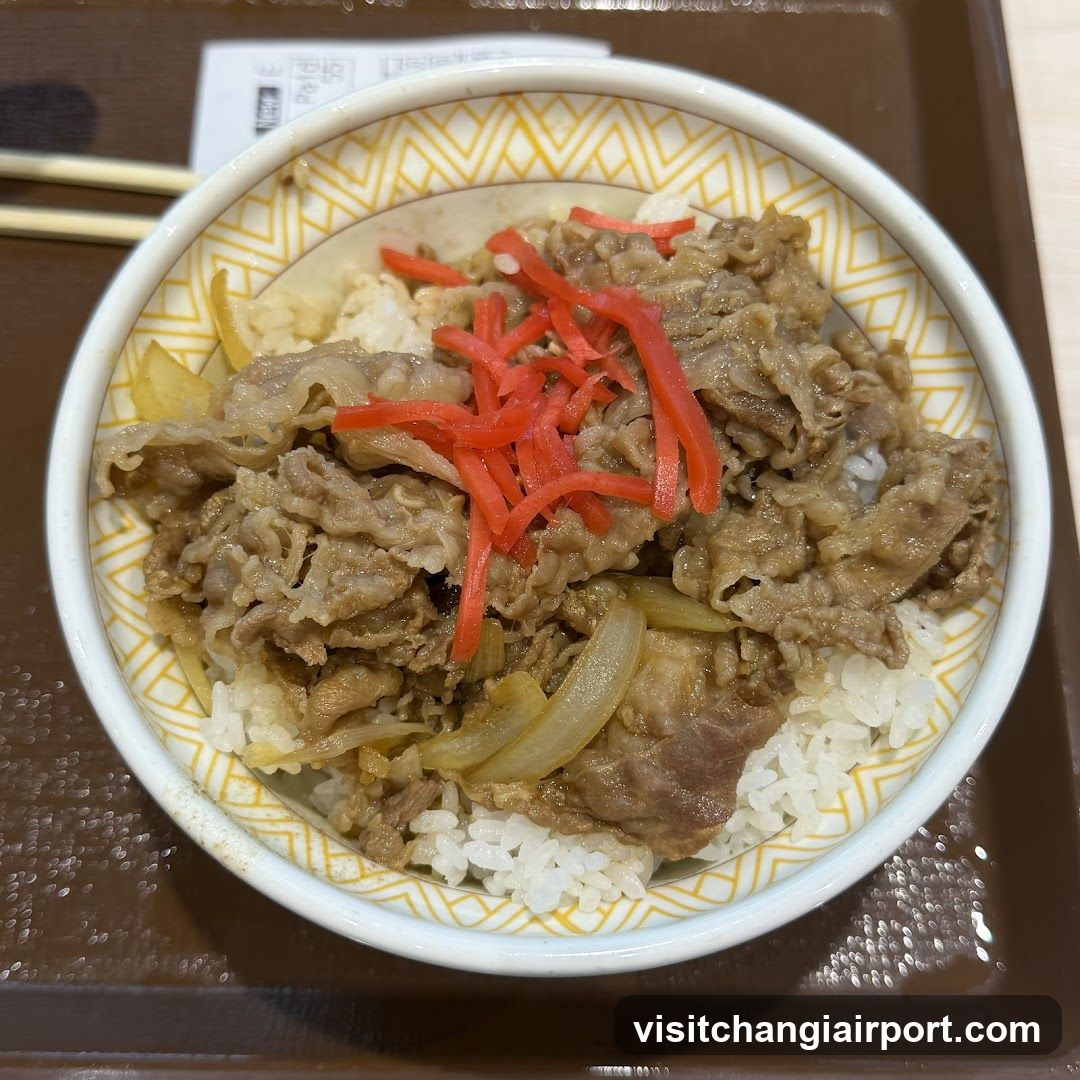 Beef Rice Bowl with Pickled Ginger