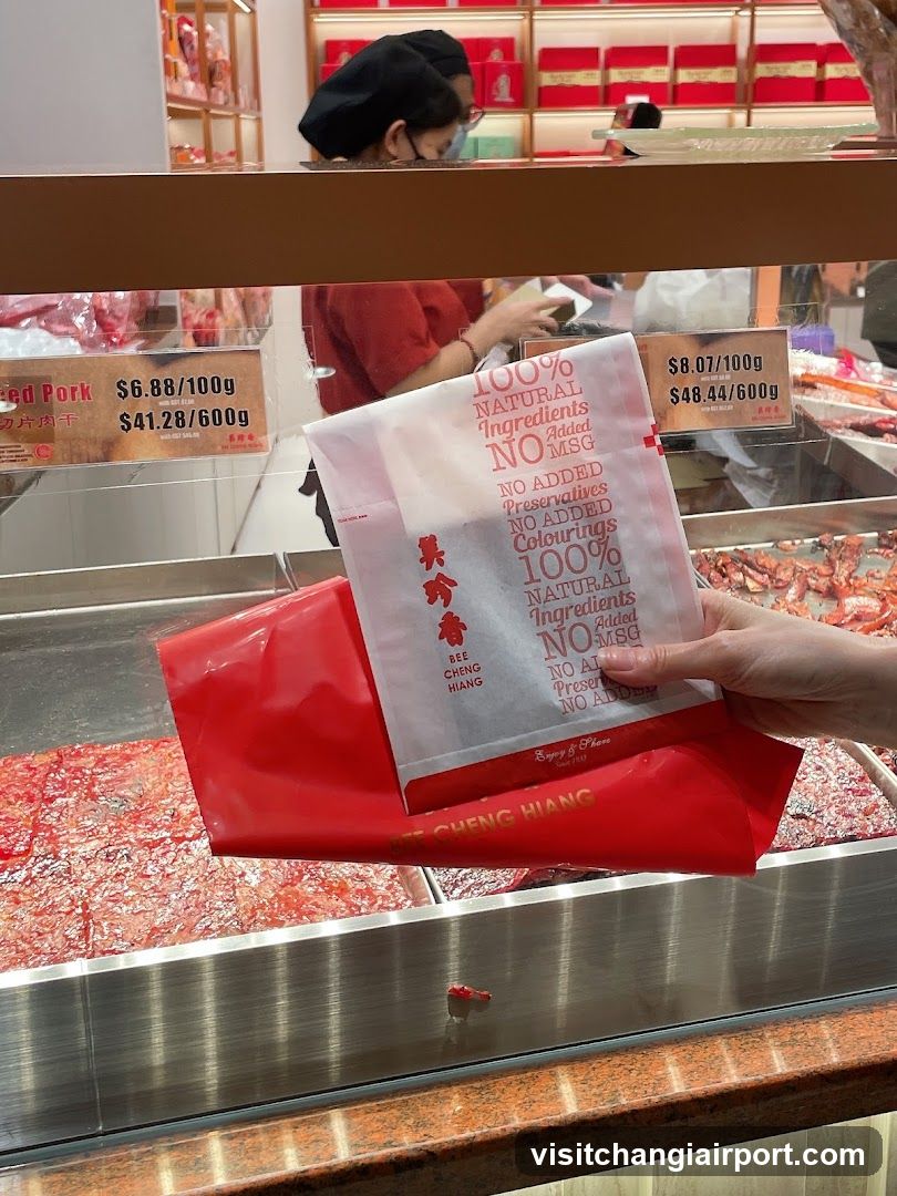 Red Pork Display with Packaging