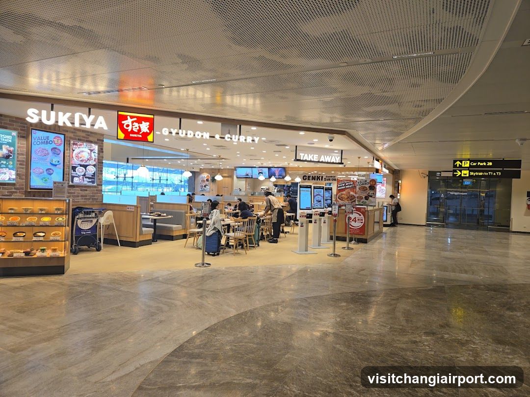Airport Food Court Interior
