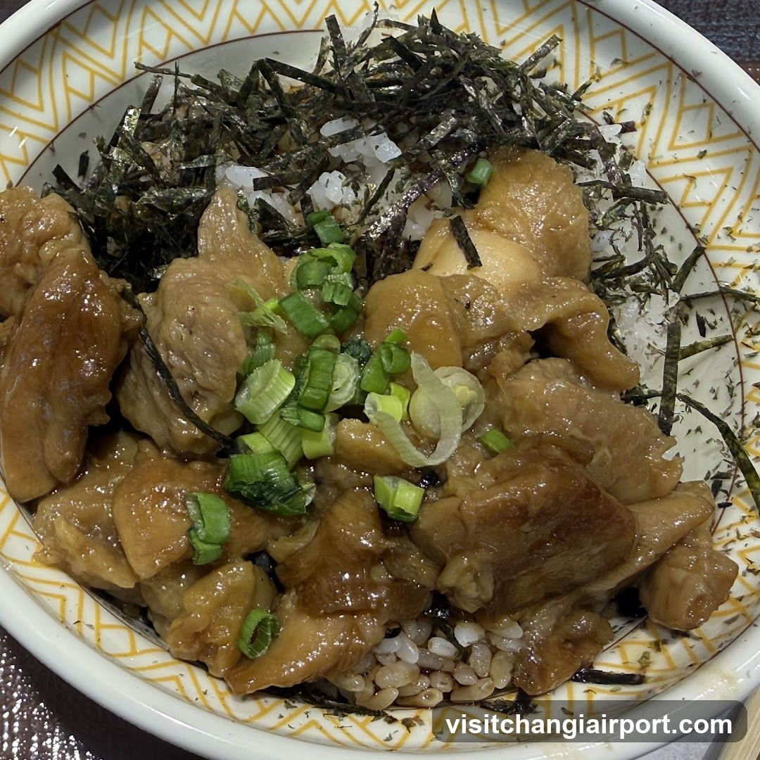 Pork Rice Bowl with Nori and Scallions