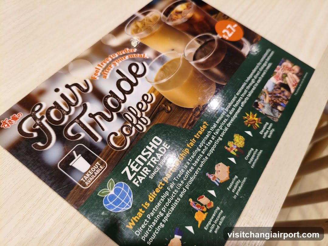 Fair Trade Coffee Menu Flyer