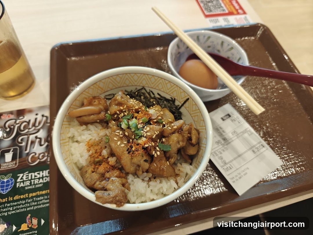 Bowl of Rice with Meat and Egg