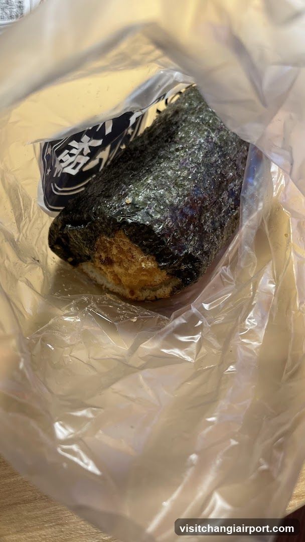 Onigiri in plastic bag