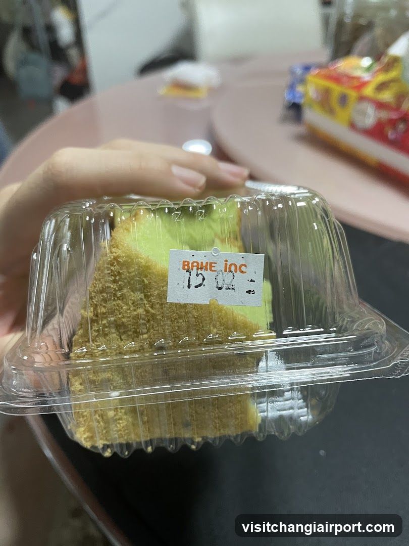 Cake in plastic container