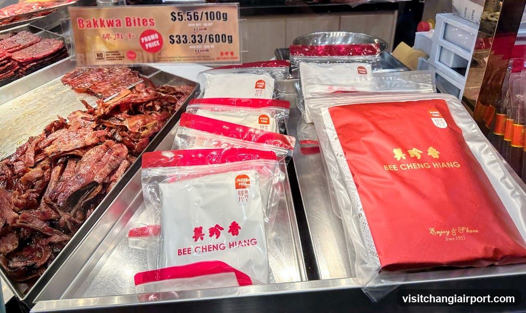 Bee Cheng Hiang Meat Bites Display
