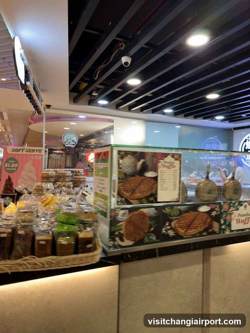 Food stall interior display