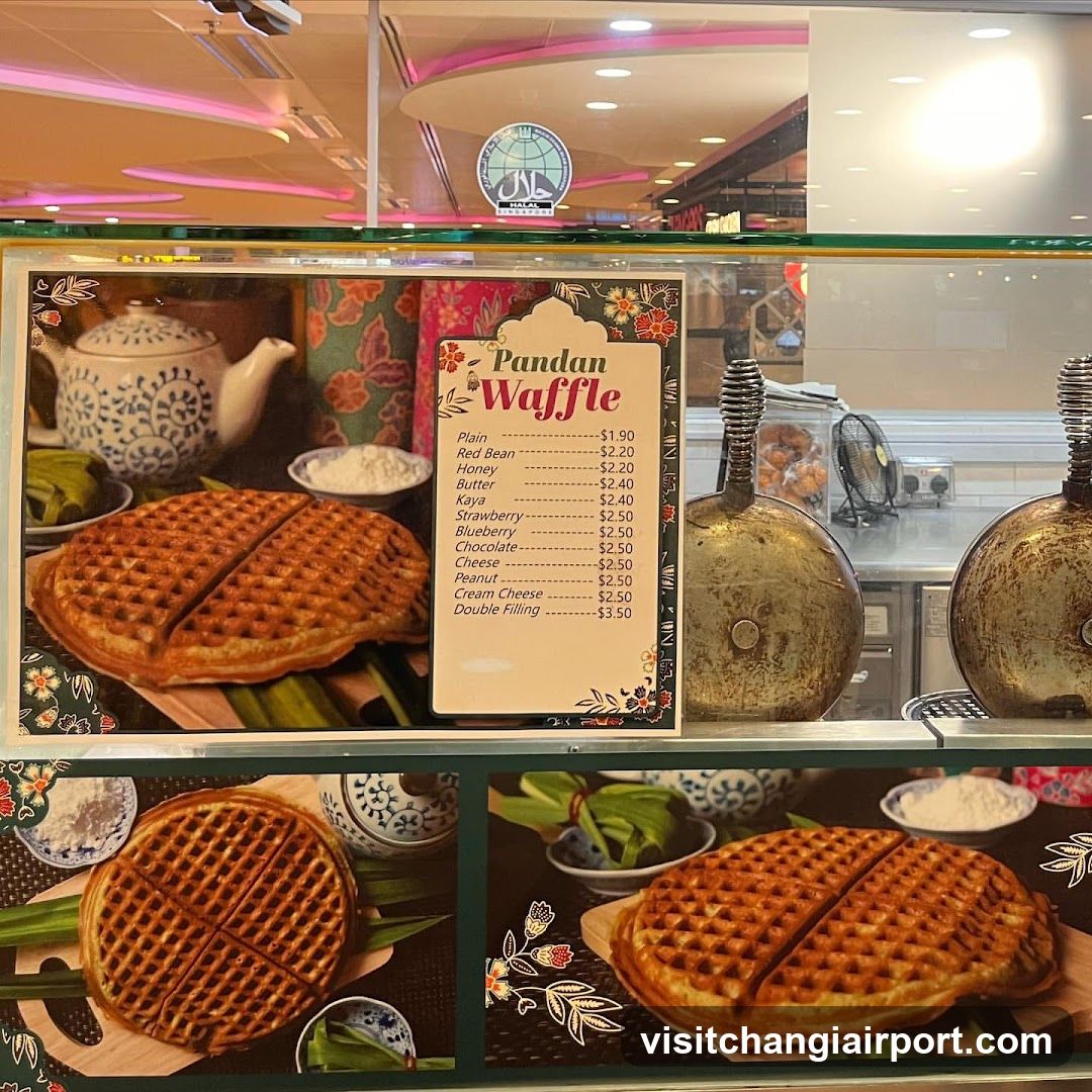 Pandan Waffle Menu Board
