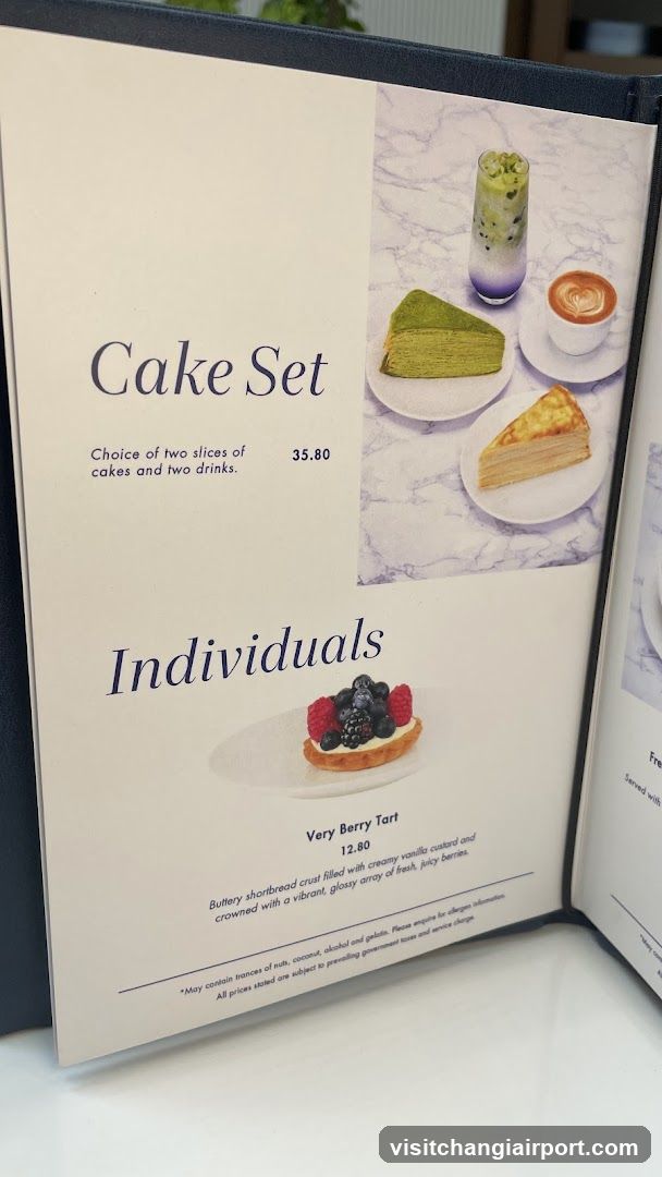 Cake Set Menu Page