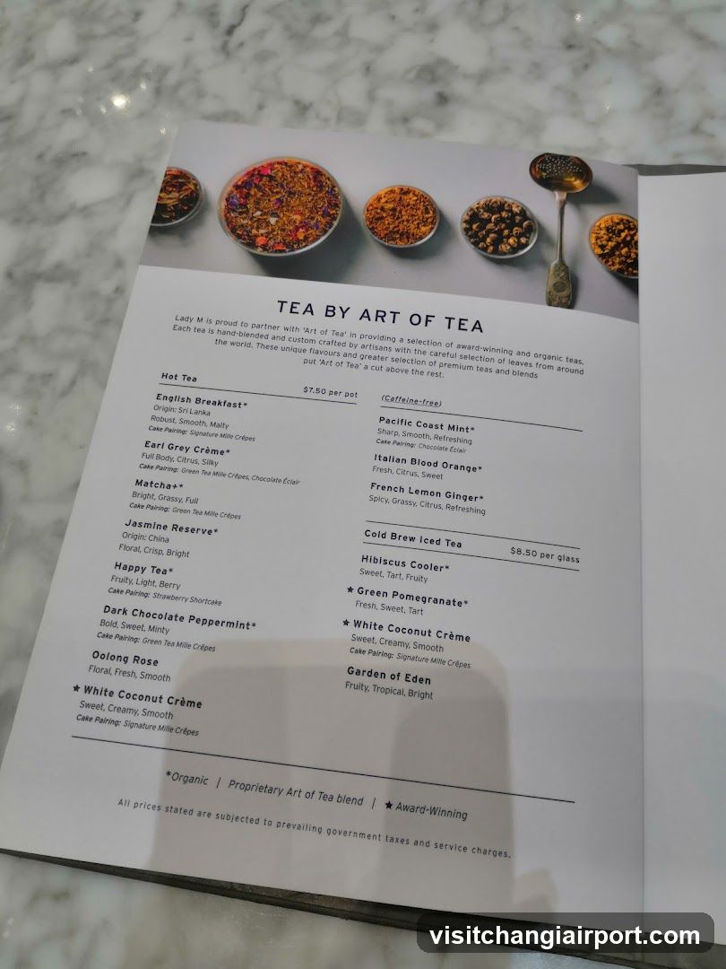 Tea by Art of Tea Menu