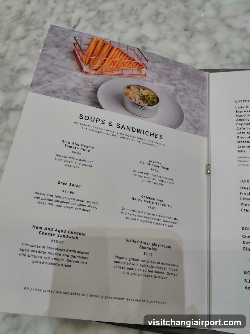 Soups & Sandwiches Menu