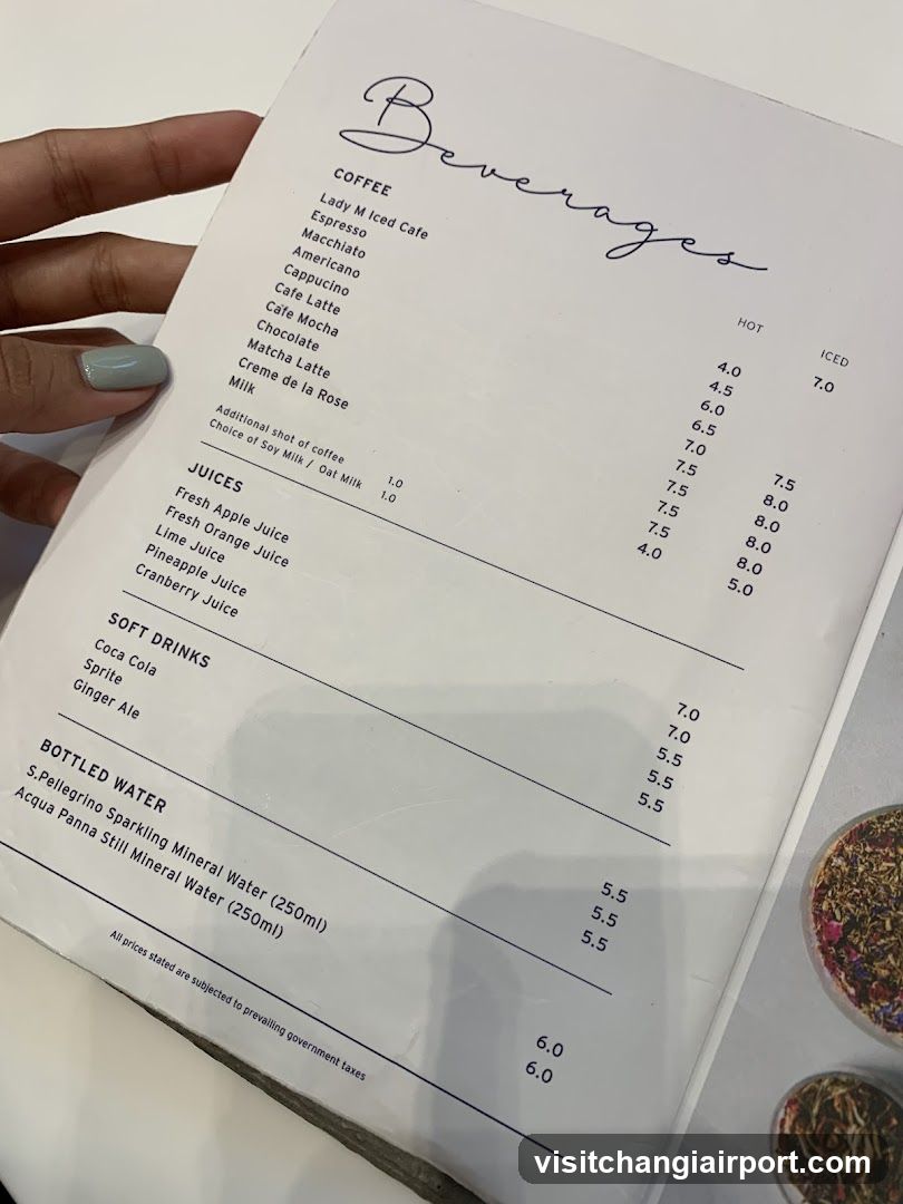 Beverages Menu