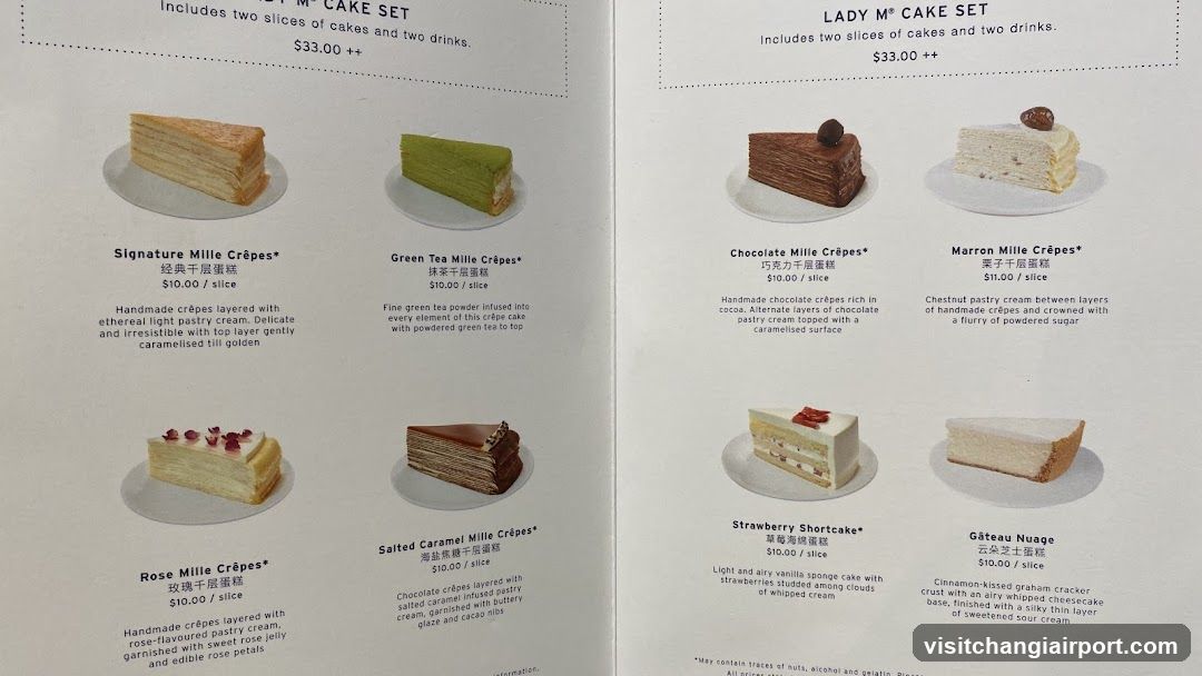Mille Crêpes & Cake Set Menu