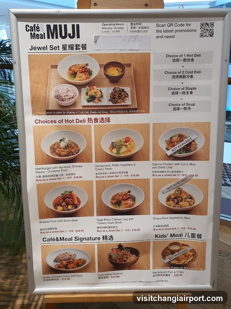 Café & Meal MUJI Menu Board