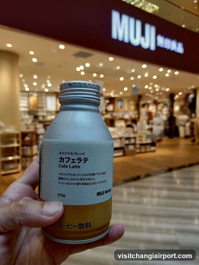 Muji Cafe Latte Bottle in Store
