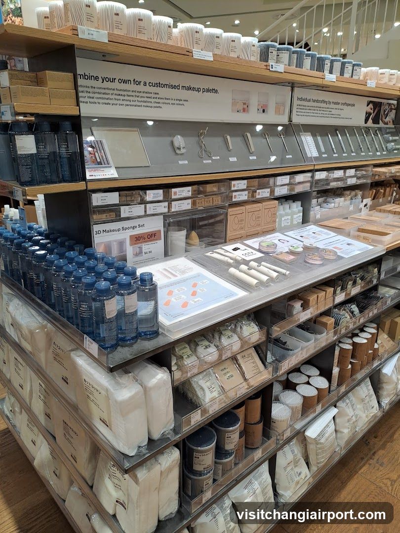 Makeup and Beauty Products Display
