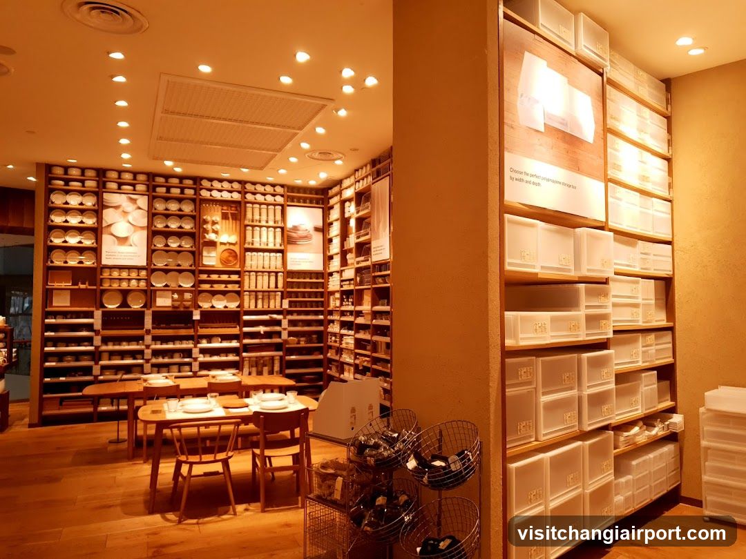 Interior of a Japanese homeware store
