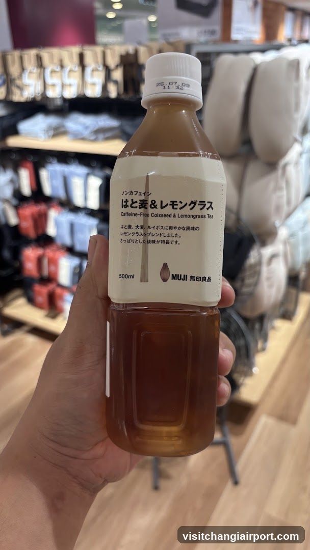 Muji Caffeine-Free Coixseed & Lemongrass Tea Bottle