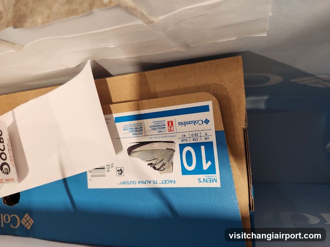 Columbia Shoe Box Label