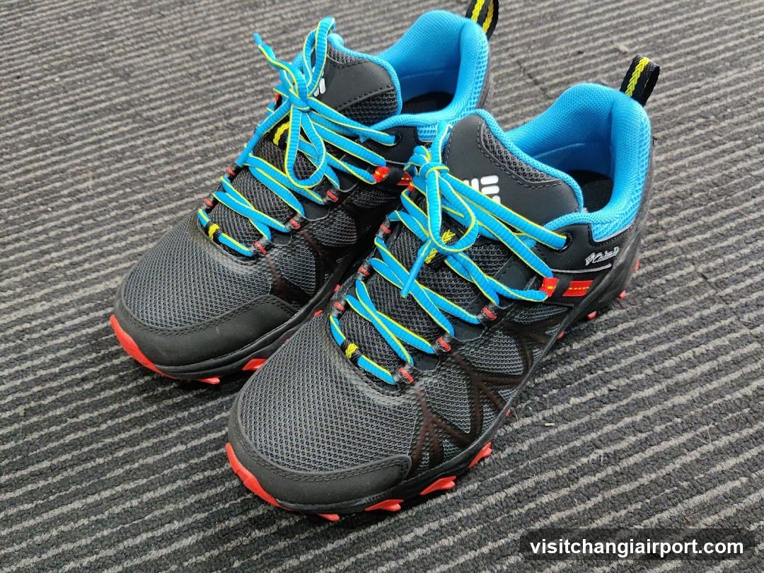 Hiking Shoes on Carpet