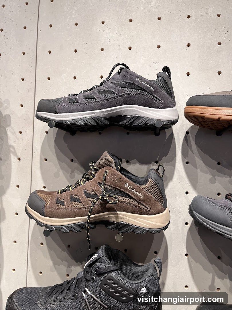 Columbia Hiking Boots Display