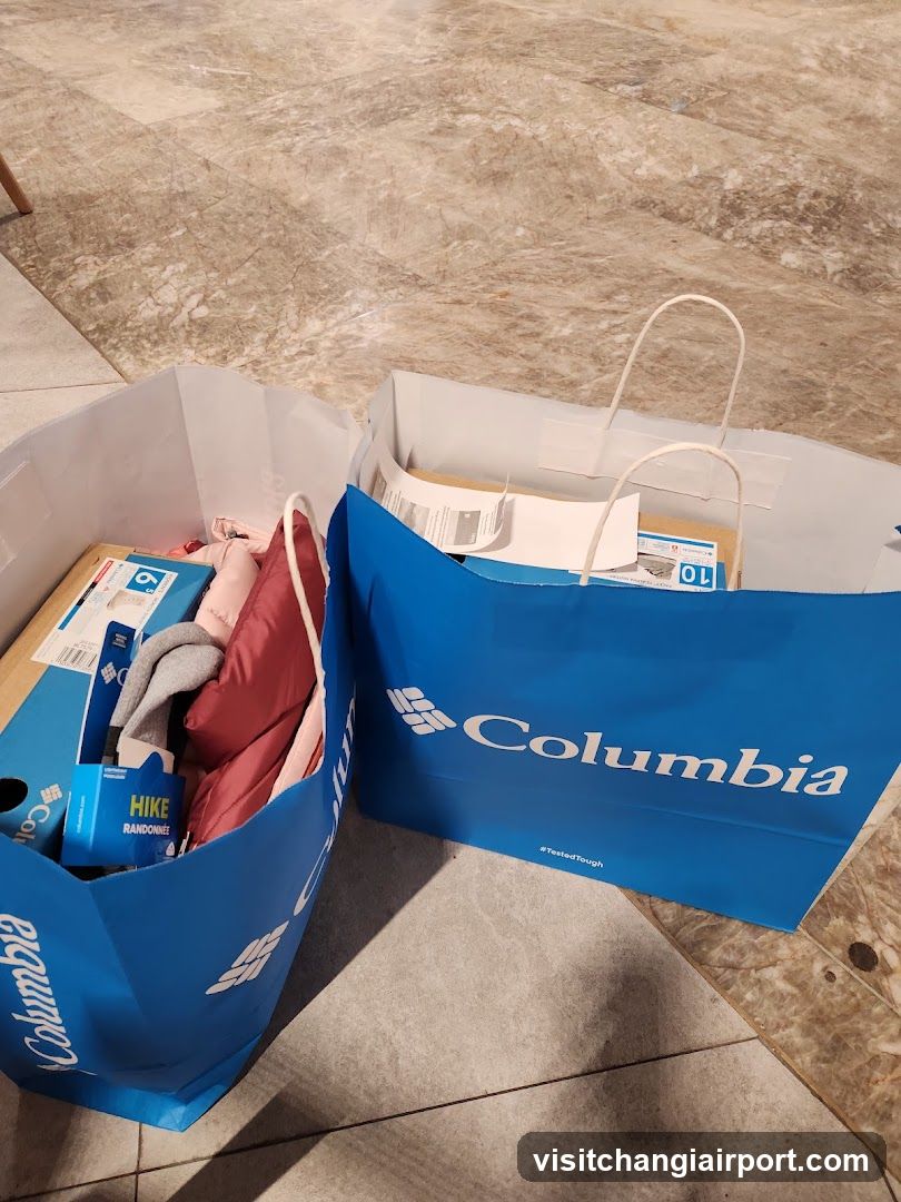 Columbia Shopping Bags with Gear