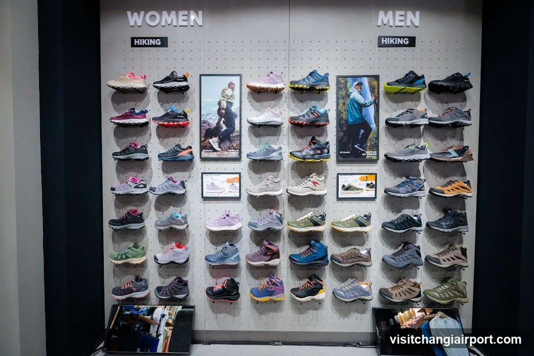 Hiking Shoe Display Wall