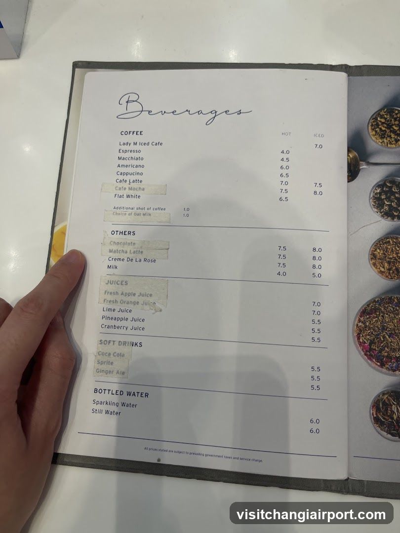 Beverages Menu