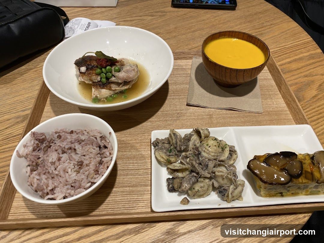 Dinner Tray with Rice and Side Dishes